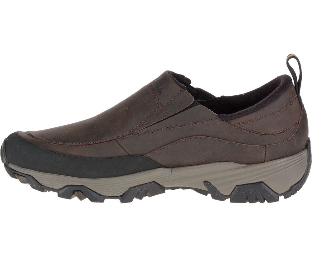 Merrell Slip Ons Brown - ColdPack Ice+ Moc Waterproof - Mens 95TCIYURS